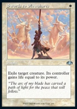 Swords to Plowshares - Dominaria Remastered: Extras (Uncommon) [XDMR-275] Hauptbild