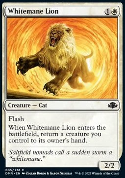 Whitemane Lion - Dominaria Remastered (Common) [DMR-35] Hover Image