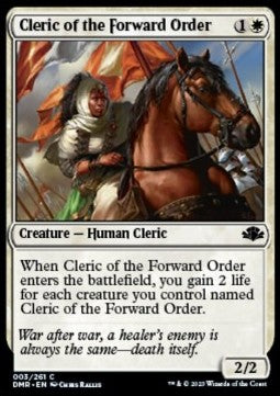 Cleric of the Forward Order - Dominaria Remastered (Common) [DMR-3] Hauptbild