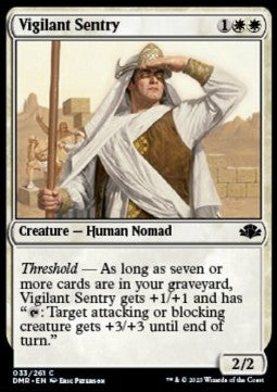 Vigilant Sentry - Dominaria Remastered (Common) [DMR-33] Hover Image