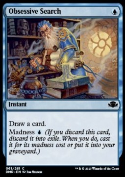 Obsessive Search - Dominaria Remastered (Common) [DMR-61] Hover Image