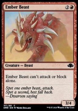 Ember Beast - Dominaria Remastered (Common) [DMR-117] Image principale du produit