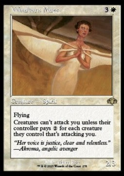 Windborn Muse (V.1) - Dominaria Remastered: Extras (Rare) [XDMR-278] Imagen principal del producto