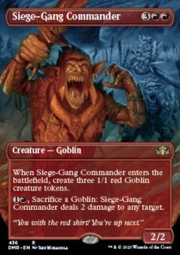 Siege-Gang Commander (V.2) - Dominaria Remastered: Extras (Rare) [XDMR-436] Hauptbild
