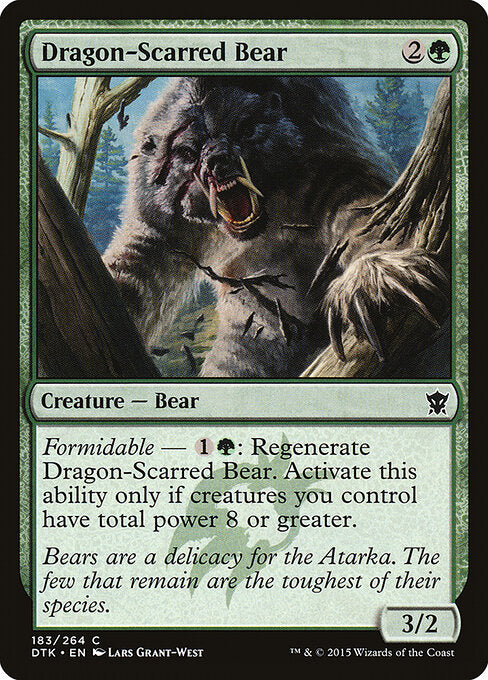 Dragon-Scarred Bear – Dragons of Tarkir (DTK-183) Magic: The Gathering card