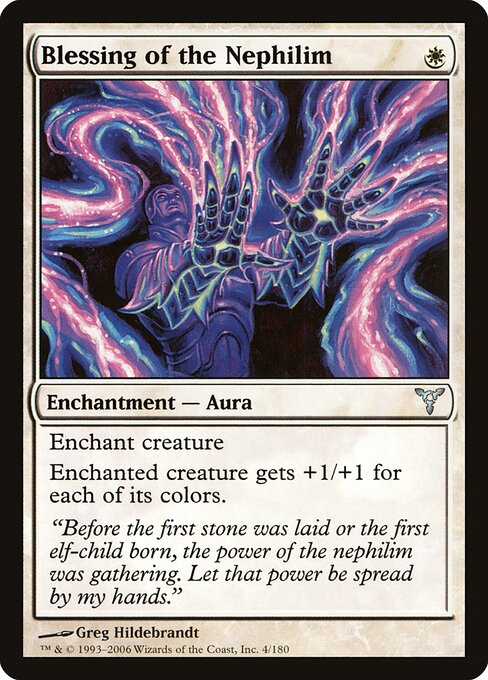 Blessing of the Nephilim – Dissension (DIS-4) Magic: The Gathering card