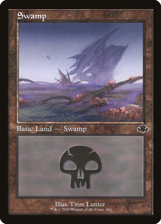 Swamp (V.1) - Dominaria Remastered (Land) [DMR-406]