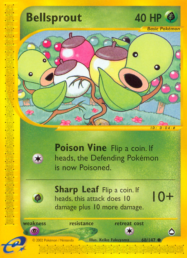 Bellsprout – Aquapolis 68 – Pokémon TCG single card Hoofdafbeelding