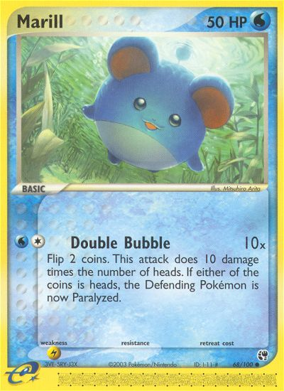 Marill – EX Sandstorm 68 – Pokémon TCG single card