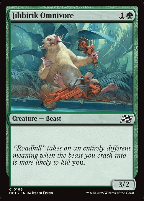 Jibbirik Omnivore – Aetherdrift (DFT-166) Magic: The Gathering card