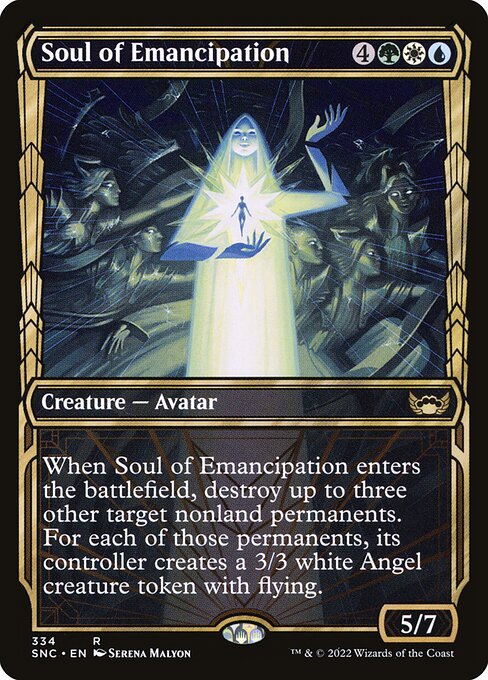 Soul of Emancipation – Streets of New Capenna (SNC-334) Magic: The Gathering card | LC-REM-20260804-15383686578508-68b4f07d-eb74-4f7e-8705-3fd237133cb6 Imagen principal del producto