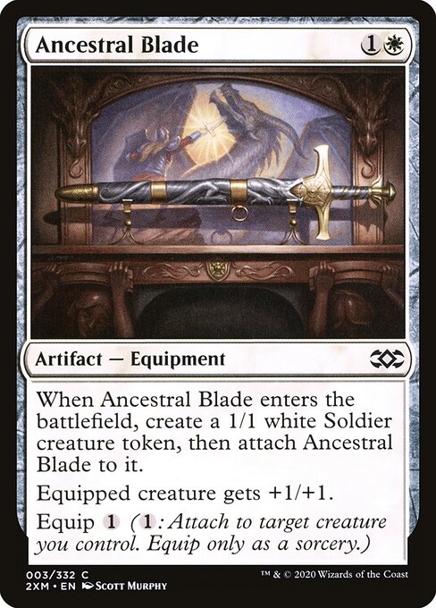 Ancestral Blade – Double Masters (2XM-3) Magic: The Gathering card Image principale du produit