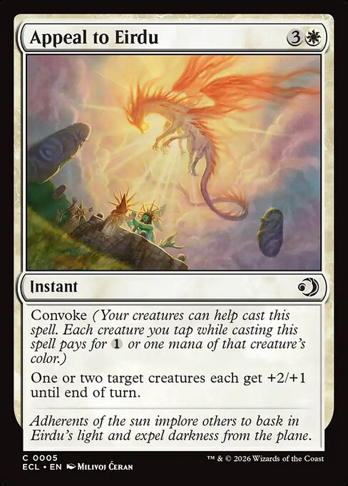 Appeal to Eirdu – Lorwyn Eclipsed (ECL-5) Magic: The Gathering card Main image