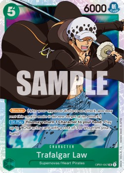 Trafalgar Law (OP01-047) (V.1) - Romance Dawn (Super Rare) [OP01-047] Immagine principale del prodotto
