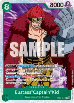 Eustass"Captain"Kid (OP01-051) (V.1) - Romance Dawn (Super Rare) [OP01-051] Immagine principale del prodotto