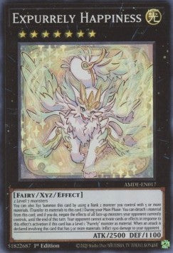 Expurrely Happiness (V.1 - Super Rare) - Amazing Defenders (Super Rare) [AMDE-017] Hover Image