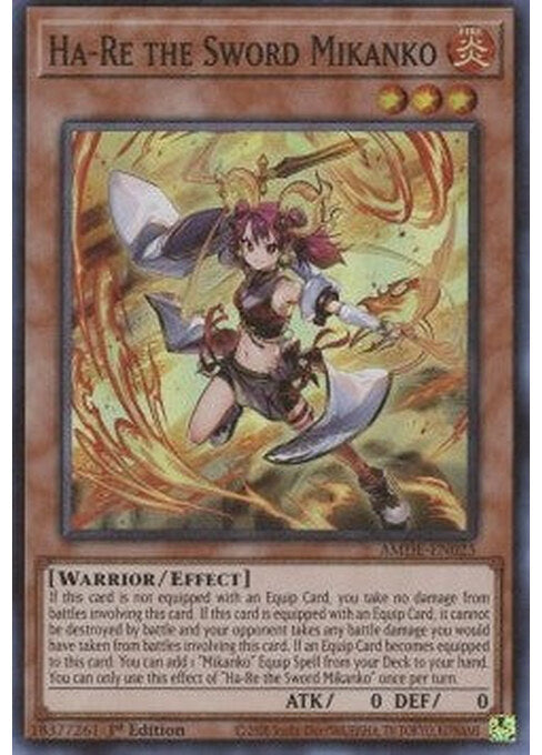 Ha-Re the Sword Mikanko — Amazing Defenders (AMDE-025) Yu-Gi-Oh! card Immagine principale del prodotto