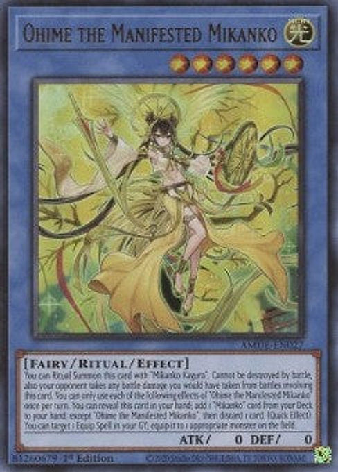 Ohime the Manifested Mikanko — Amazing Defenders (AMDE-027) Yu-Gi-Oh! card Hoofdafbeelding