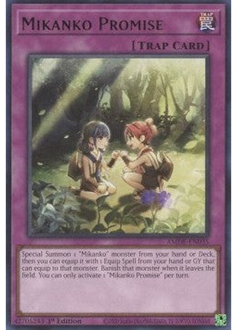 Mikanko Promise — Amazing Defenders (AMDE-035) Yu-Gi-Oh! card Imagen principal del producto