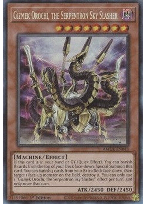 Gizmek Orochi, the Serpentron Sky Slasher — Amazing Defenders (AMDE-048) Yu-Gi-Oh! card Immagine principale del prodotto