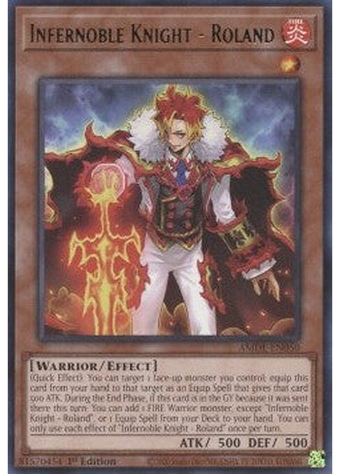 Infernoble Knight - Roland — Amazing Defenders (AMDE-050) Yu-Gi-Oh! card Immagine principale del prodotto