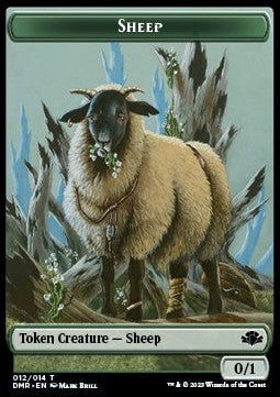Sheep Token (Green 0/1) - Dominaria Remastered: Extras (Token) [XDMR-T 12]