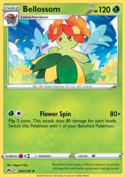 Bellossom - Crown Zenith (Rare) [CRZ-003] Hover Image