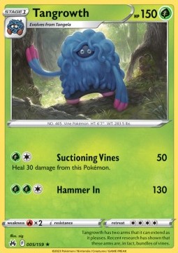 Tangrowth - Crown Zenith (Rare) [CRZ-005] Hover Image