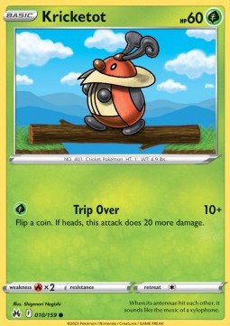 Kricketot - Crown Zenith (Common) [CRZ-010] Hover Image