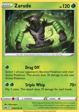 Zarude - Crown Zenith (Holo Rare) [CRZ-016] Hover Image