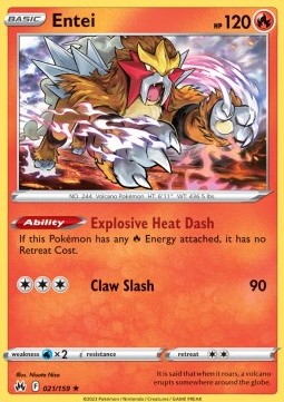 Entei - Crown Zenith (Holo Rare) [CRZ-021] Immagine principale del prodotto