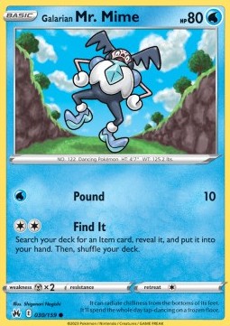 Galarian Mr. Mime - Crown Zenith (Common) [CRZ-030] Main image