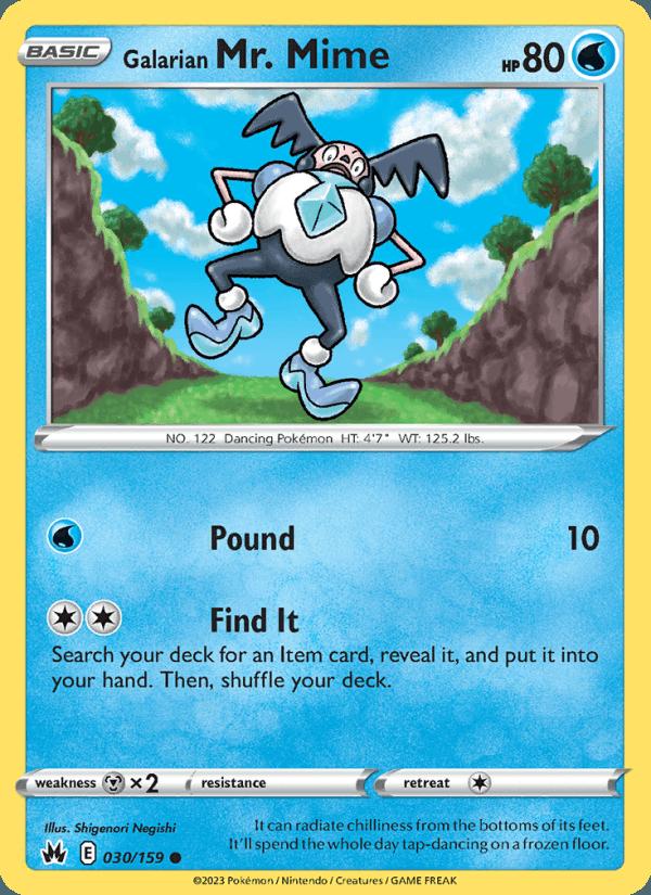 Galarian Mr. Mime - Crown Zenith (Common) [CRZ-030] Image principale du produit