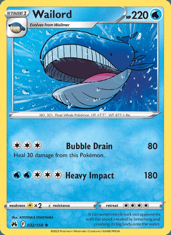 Wailord - Crown Zenith (Rare) [CRZ-032] Image principale du produit