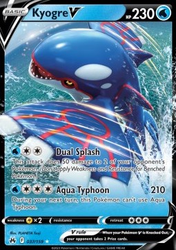 Kyogre V - Crown Zenith (Ultra Rare) [CRZ-037] Hover Image