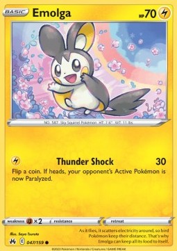 Emolga - Crown Zenith (Common) [CRZ-047] Hover Image