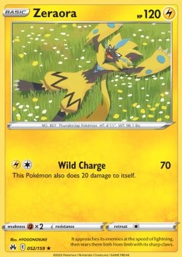 Zeraora - Crown Zenith (Rare) [CRZ-052]