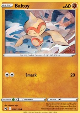 Baltoy - Crown Zenith (Common) [CRZ-070] Hover Image