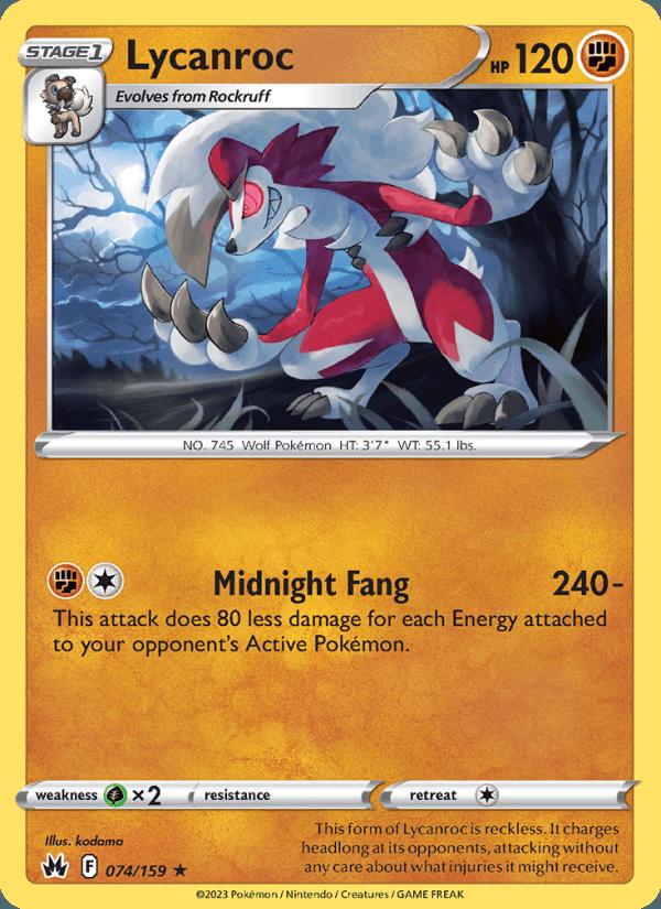 Lycanroc - Crown Zenith (Rare) [CRZ-074] Hauptbild