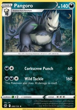 Pangoro - Crown Zenith (Rare) [CRZ-080] Immagine principale del prodotto