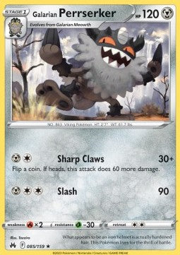 Galarian Perrserker - Crown Zenith (Rare) [CRZ-085] Hover Image