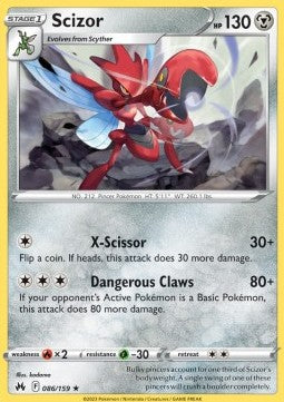 Scizor - Crown Zenith (Rare) [CRZ-086] Immagine principale del prodotto