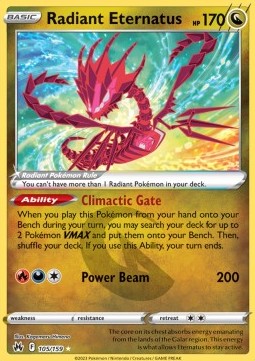 Radiant Eternatus - Crown Zenith (Ultra Rare) [CRZ-105] Imagen principal del producto