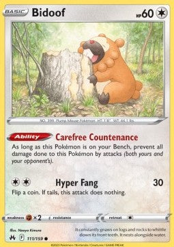Bidoof - Crown Zenith (Common) [CRZ-111] Main image