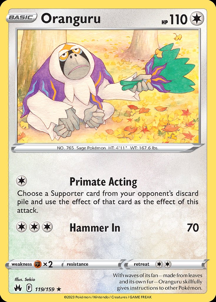 Oranguru - Crown Zenith (Rare) [CRZ-119] Hauptbild