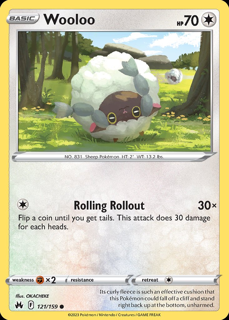 Wooloo - Crown Zenith (Common) [CRZ-121] Image principale du produit