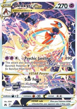 Deoxys VSTAR - Crown Zenith (Ultra Rare) [CRZ-GG46] Hover Image