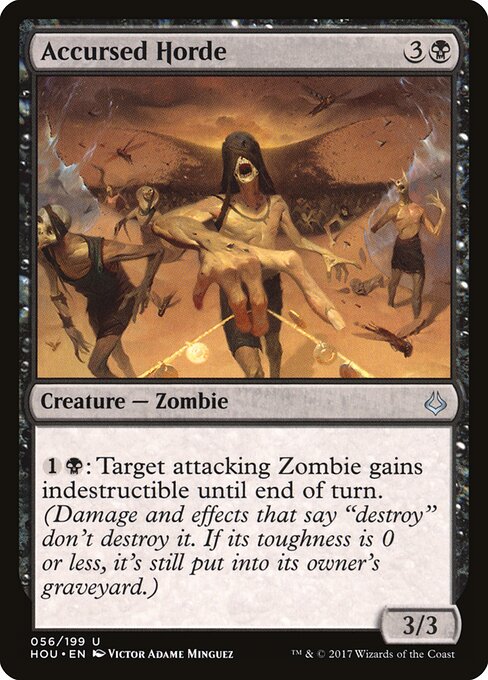 Accursed Horde – Hour of Devastation – HOU 56 – English Magic card