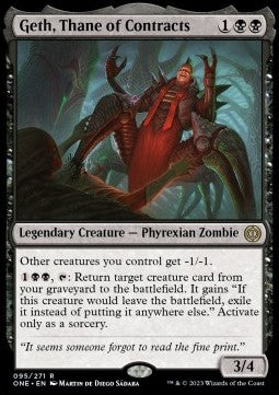 Geth, Thane of Contracts - Phyrexia: All Will Be One (Rare) [ONE-95] Immagine principale del prodotto