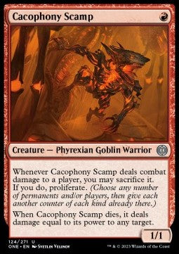 Cacophony Scamp - Phyrexia: All Will Be One (Uncommon) [ONE-124] Main image